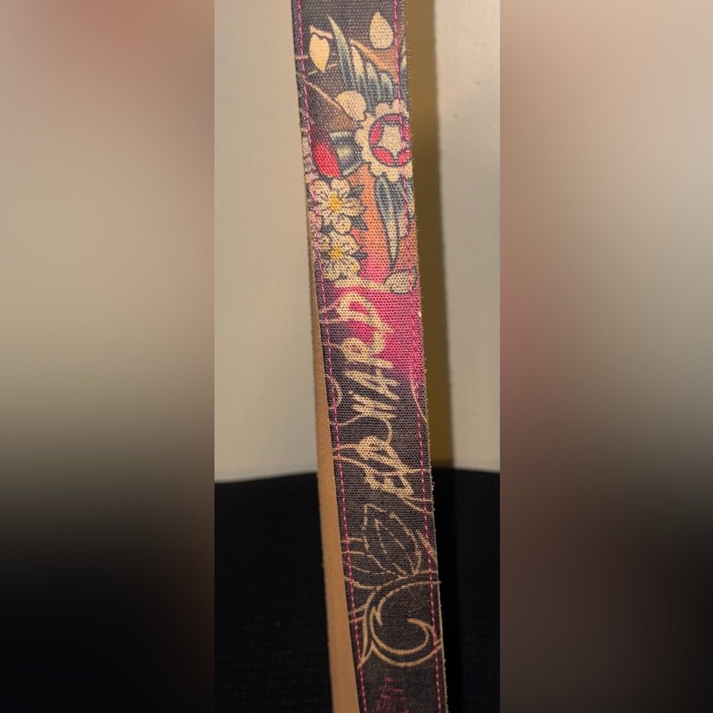 Ed Hardy Pink and Black Floral Design